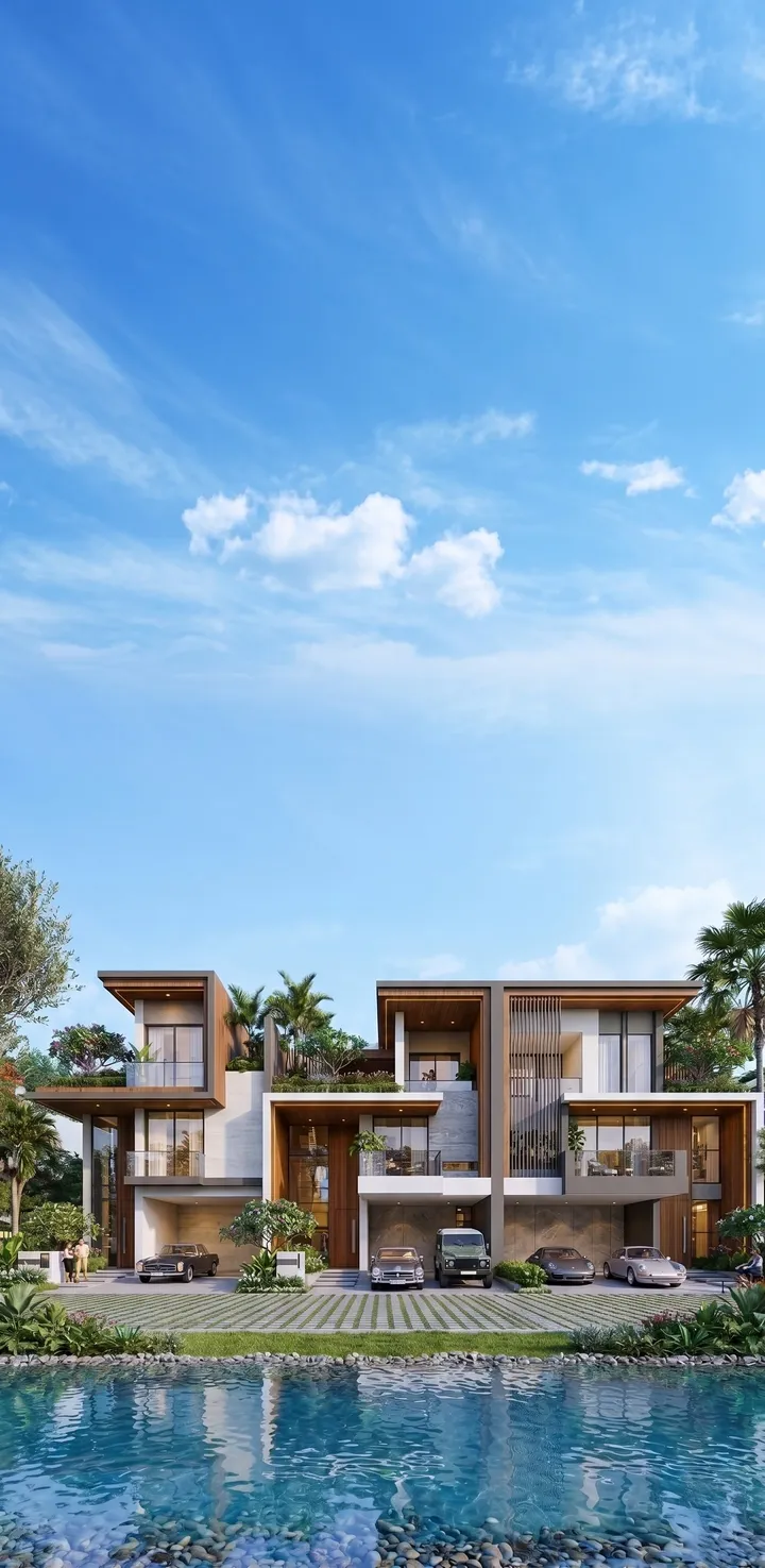 Aerial view of Shila at Sawangan township (Mobile) – a premium lakeside residential area in Sawangan, Depok